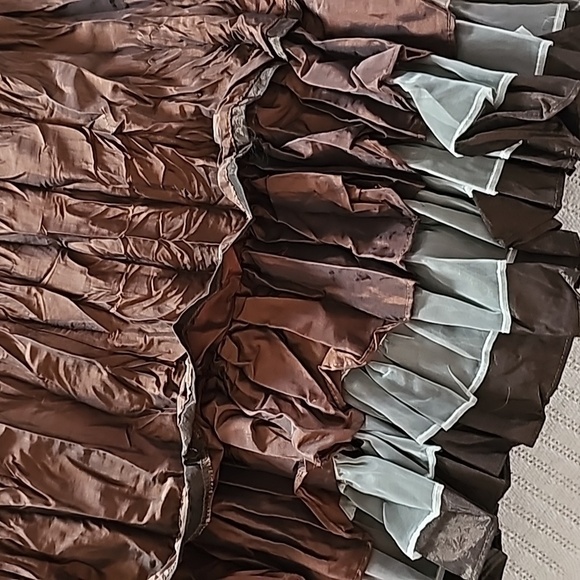 Vintage Saga Tiered Layer Brown Skirt Size 0 - Perfect Condition - Picture 5 of 5